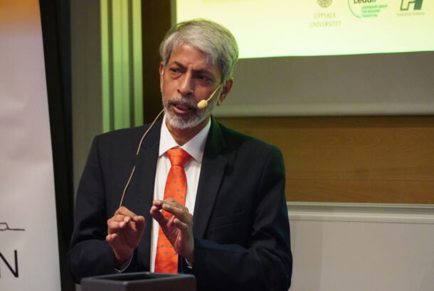 The Chairman of SAIL, Amarendu Prakash speaking at Almedalen