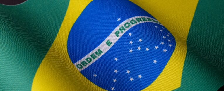 close up image of the Brazillian flag